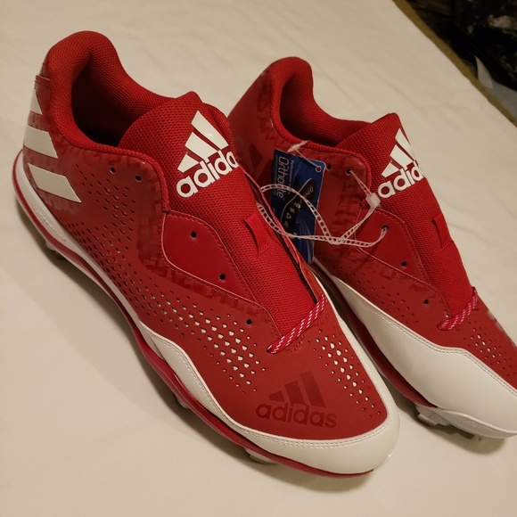 Adidas Mens Power Alley 4 Metal Baseball Cleats - Picture 1 of 4